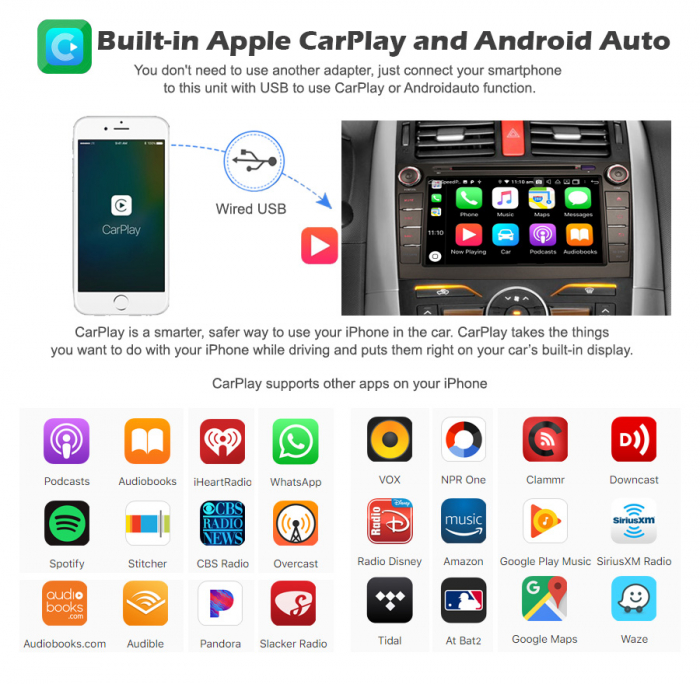 Navigatie auto, Pachet dedicat Toyota COROLLA E140 E150 ,8 inch, Android 11, Octa Core [14]