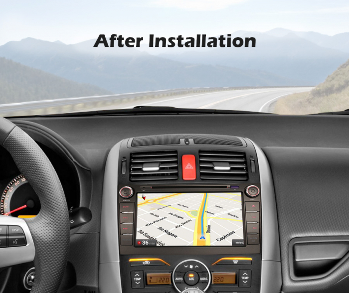 Navigatie auto, Pachet dedicat Toyota COROLLA E140 E150 ,8 inch, Android 11, Octa Core [12]