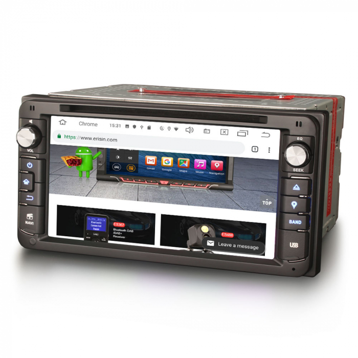 Navigatie auto, Pachet dedicat Toyota Corolla RAV4 Prado Vios Hilux, Android 10, 6.95 inch [3]