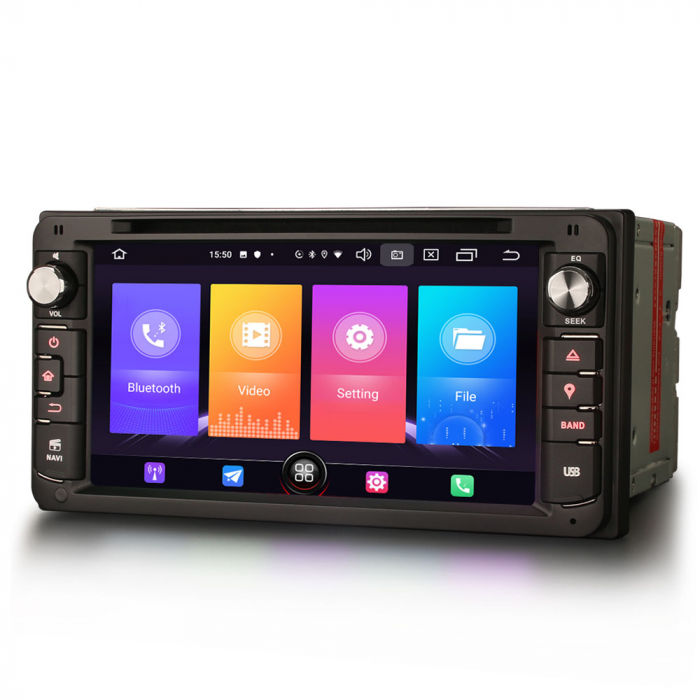 Navigatie auto, Pachet dedicat Toyota Corolla RAV4 Prado Vios Hilux, Android 10, 6.95 inch [2]