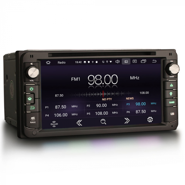 Navigatie auto, Pachet dedicat Toyota Corolla RAV4 Prado Vios Hilux, Android 10, 6.95 inch [5]