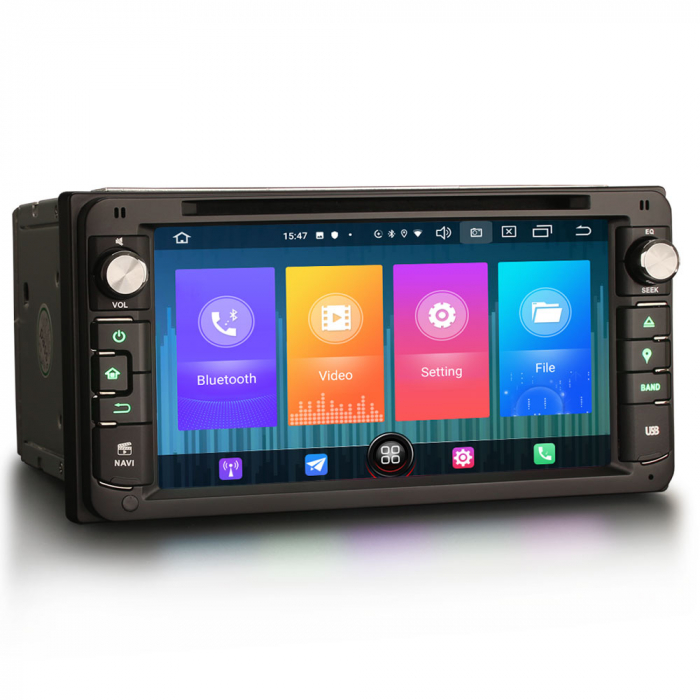 Navigatie auto, Pachet dedicat Toyota Corolla RAV4 Prado Vios Hilux, Android 10, 6.95 inch [8]