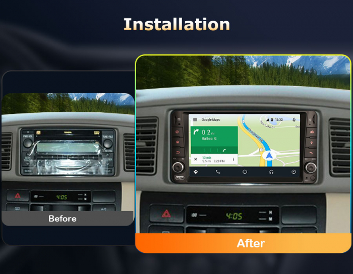 Navigatie auto, Pachet dedicat Toyota Corolla RAV4 Terios, 7 inch, Android 13 [11]