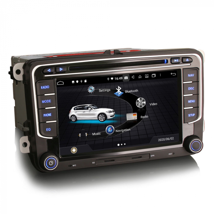 Navigatie auto, Pachet dedicat VW, 7 inch,Octa Core, Android 12 [3]