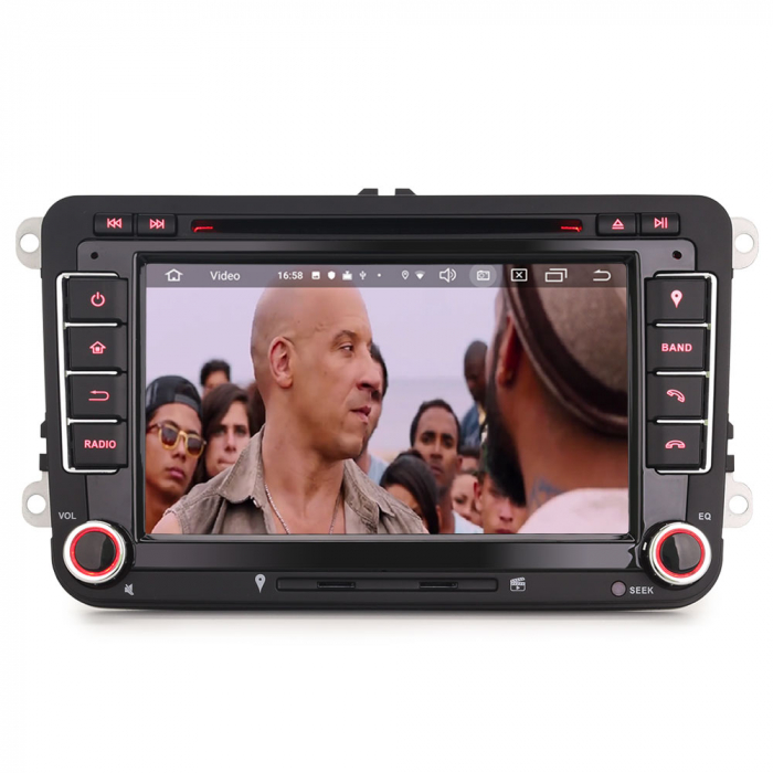 Navigatie auto, Pachet dedicat VW Amarok EOS Passat CC Golf 5/6 Jetta SEAT Touran SKODA ,7 inch, Android 10 [6]