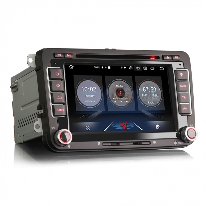 Navigatie auto, Pachet dedicat VW Amarok EOS Passat CC Golf 5/6 Jetta SEAT Touran SKODA ,7 inch, Android 10 [8]