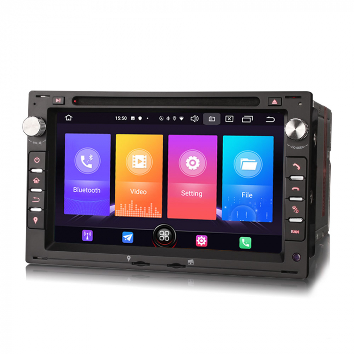 Navigatie auto, Pachet dedicat VW Bora Polo Passat Tiguan T5 Multivan Seat Jetta, Android 11, 7 inch [2]