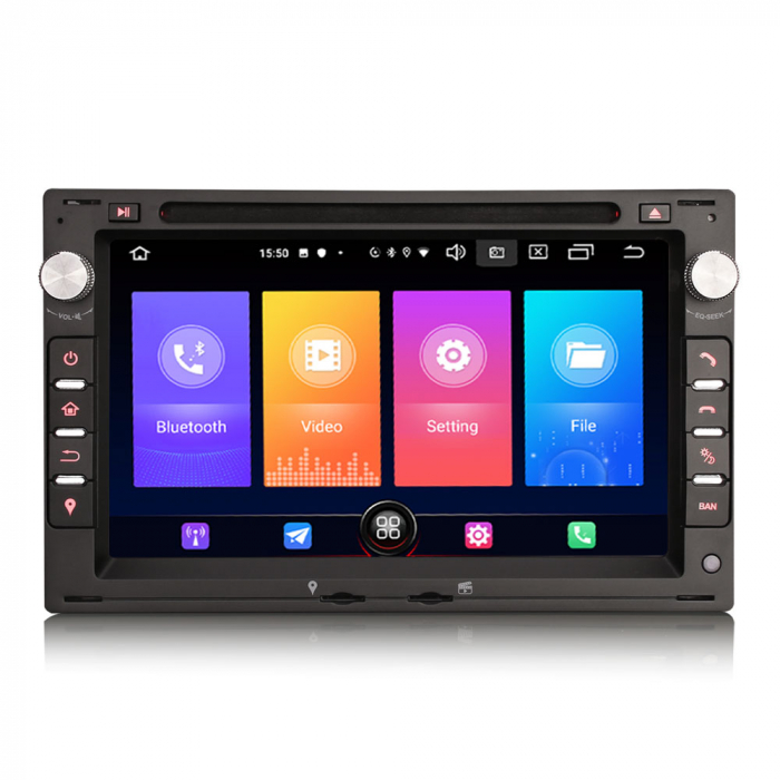 Navigatie auto, Pachet dedicat VW Bora Polo Passat Tiguan T5 Multivan Seat Jetta, Android 11, 7 inch [5]