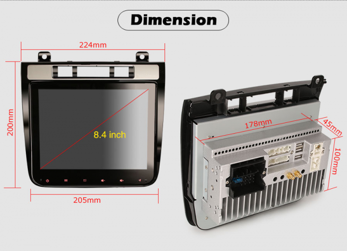 Navigatie auto, Pachet dedicat VW TOUAREG , 8.4 Inch, Octa Core, android 12 [22]