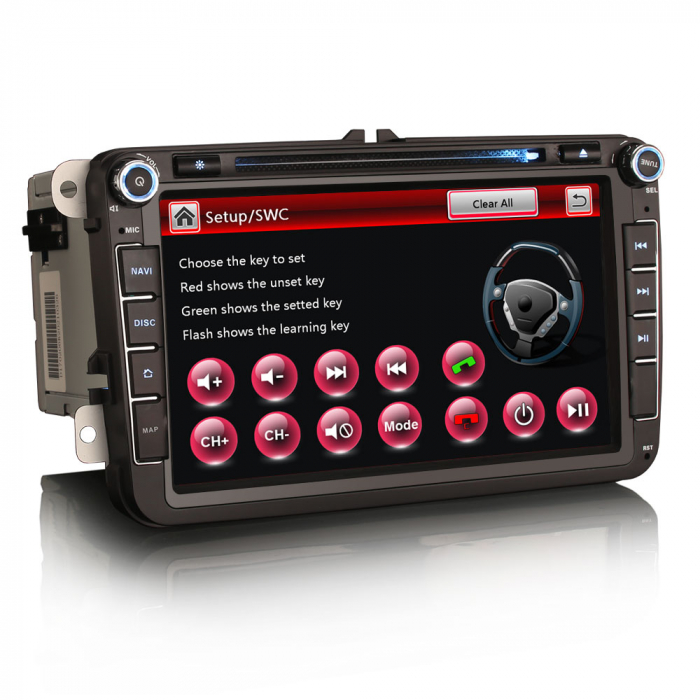 Navigatie auto, Pachet dedicat VW Golf 5/6 Bora Passat Polo Tiguan Caddy Jetta Skoda Seat Leon, 8 Inch [5]