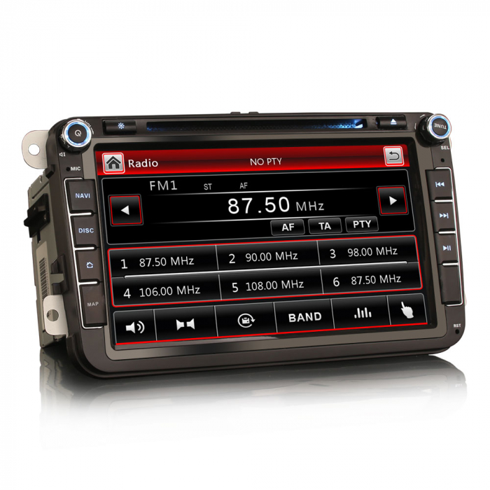Navigatie auto, Pachet dedicat VW Golf 5/6 Bora Passat Polo Tiguan Caddy Jetta Skoda Seat Leon, 8 Inch [3]