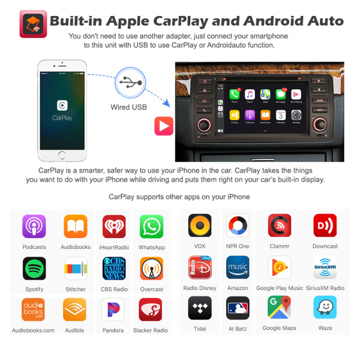 Navigatie auto, Pachet dedicat BMW E46, 7 Inch, Octa Core [15]