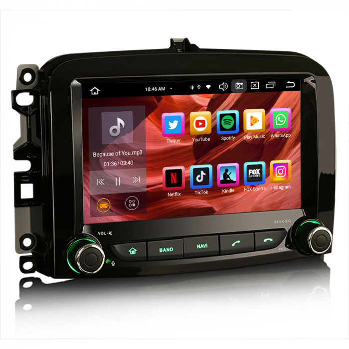 Navigatie auto, Pachet dedicatFiat 500L, Android 13, 7 inch [6]