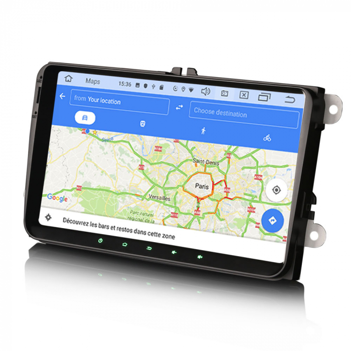 Navigatie auto, VW EOS Golf 5/6 Polo Passat Tiguan T5 Multivan Seat, 9 inch, Android 10 [8]