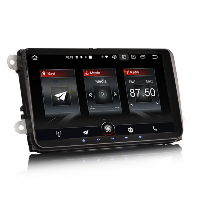 Navigatie auto, VW EOS Golf 5/6 Polo Passat Tiguan T5 Multivan Seat, 9 inch, Android 10 [6]