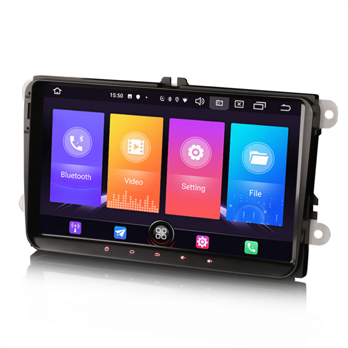 Navigatie auto, VW EOS Golf 5/6 Polo Passat Tiguan T5 Multivan Seat, 9 inch, Android 10 [2]