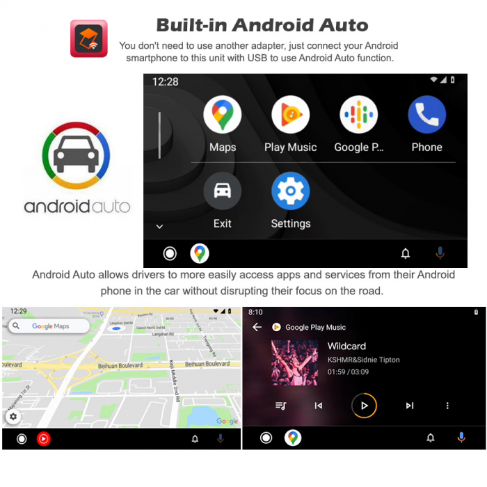 Navigatie auto, VW EOS Golf 5/6 Polo Passat Tiguan T5 Multivan Seat, 9 inch, Android 10 [14]