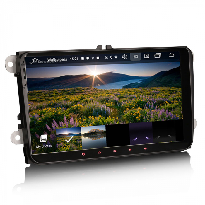 Navigatie auto, VW EOS Golf 5/6 Polo Passat Tiguan T5 Multivan Seat, 9 inch, Android 10 [3]