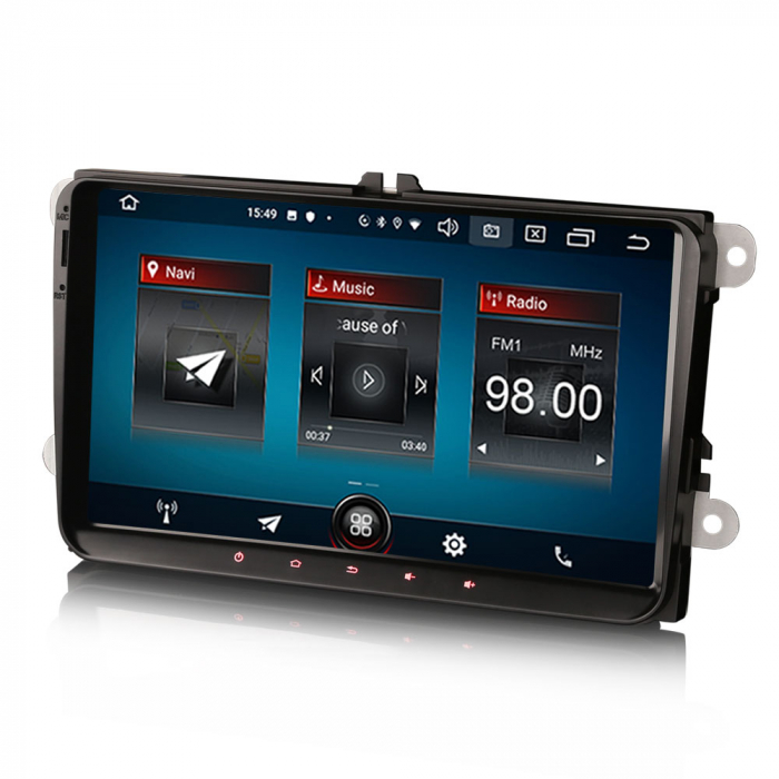 Navigatie auto, VW EOS Golf 5/6 Polo Passat Tiguan T5 Multivan Seat, 9 inch, Android 10 [5]