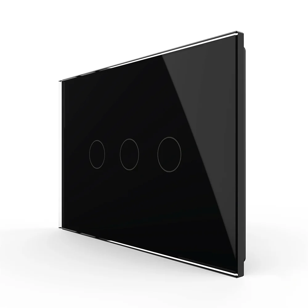 Panou intrerupator triplu cu touch Livolo din sticla, standard Italian , 3M [2]