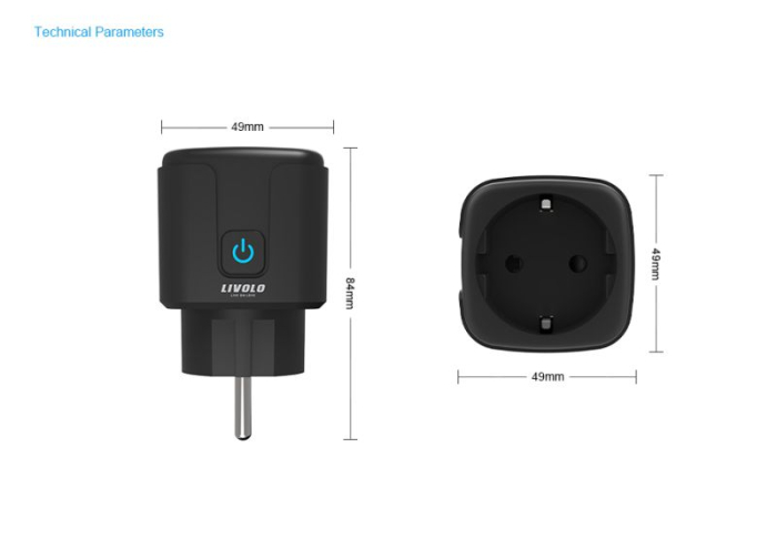 Priza inteligenta EC Plug-in, 16A, control aplicatie, Neagra [3]