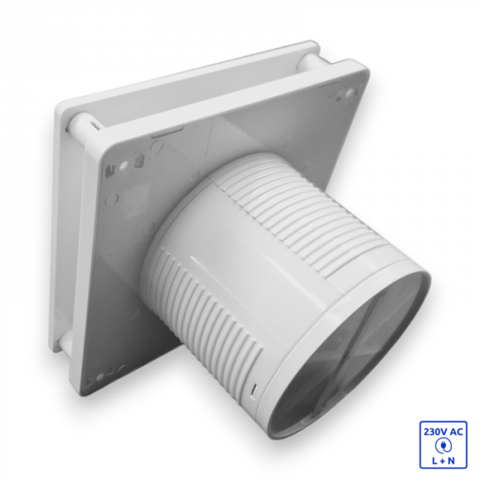 Ventilator cu panou din sticla, Alb [5]