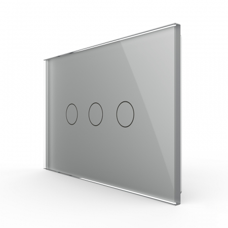 Intrerupator triplu cu touch Livolo din sticla,modular, standard Italian [2]