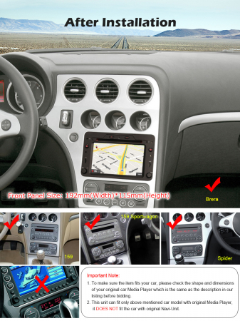 Navigatie auto, Pachet dedicat Alfa Romeo Spider 159  Sportwagon, 6.2 Inch, Android 10.0, Octa Core [10]