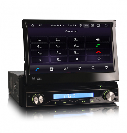 Navigatie auto / Multimedia player auto 1DIN, ecran retractabil, Android 12 [2]