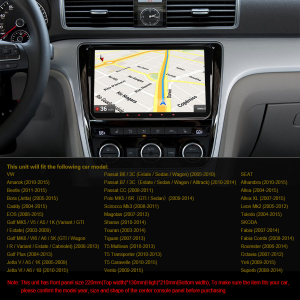 Navigatie auto, Pachet dedicat VW Passat CC Golf Touran Polo Seat, Android 10.0,9 inch, DAB+. [12]