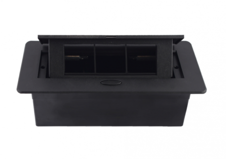Livolo - Prize - Carcasa prize incorporabile birou, 6M, Neagra