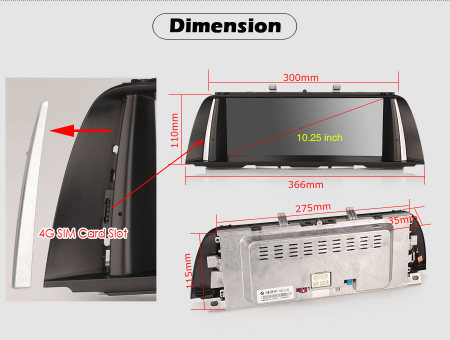 Navigatie auto, Pachet dedicat BMW F10/F11 NBT ,10.25 Inch, Android 10.0. [9]