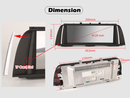 Navigatie auto, Pachet dedicat BMW F10/F11 CIC NBT ,10.25 Inch, Android 10.0, Octa Core [11]