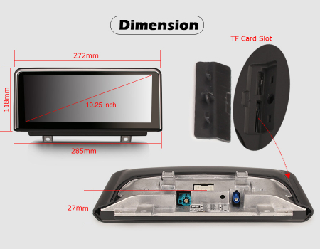 Navigatie auto, Pachet dedicat BMW 1er-F20/F21, 3er-F30/F31/F34, 4er-F32/F3 , 10.25 Inch, Android 10.0, Octa Core [13]