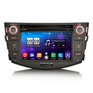 TOYOTA - Navigatie auto, Pachet dedicat TOYOTA RAV 4,7 inch, Android 10, Octa Core, 4 Gb Ram