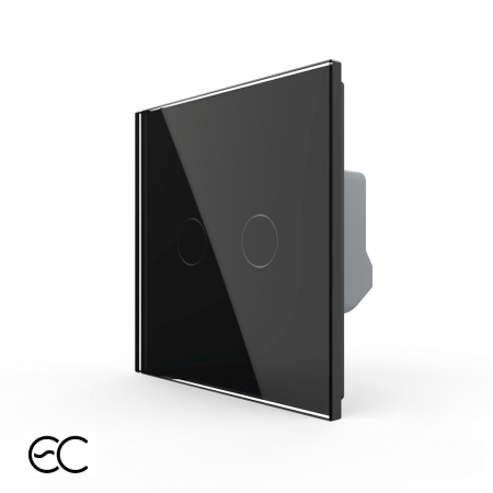ZigBee - Intrerupator dublu protocol zigbee EC, Generatie Noua, cu panou sticla, Livolo