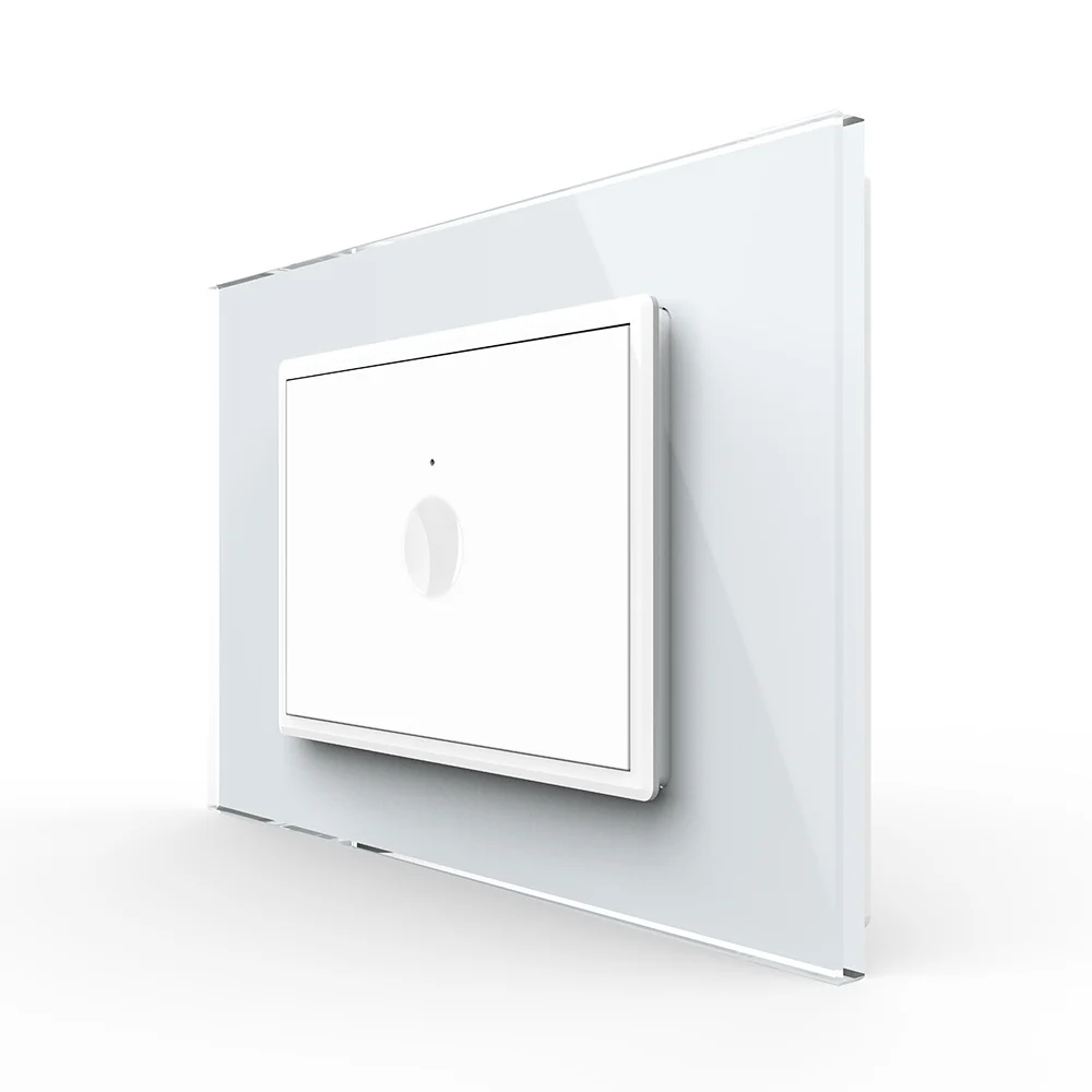 Serie Noua - Intrerupator simplu cu touch Livolo cu rama din sticla, standard Italian 3m – Serie noua