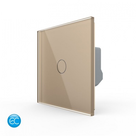 ZigBee - Intrerupator simplu protocol Zigbee EC tactil, Generatie Noua, cu panou sticla