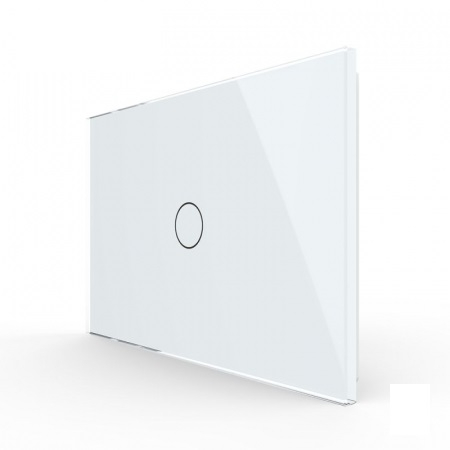 Standard Italian/ Modular - Intrerupator simplu, standard italian, cu panou sticla, 3M