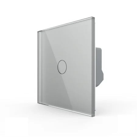 Serie Noua - Intrerupator tactil simplu WiFi, cap / scara / cruce, cu panou sticla