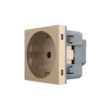 Modul priza Schuko simpla, borne fara surub - quick connect [1]