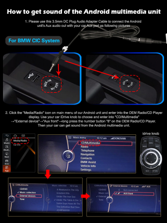 Navigatie auto 2 din, Pachet dedicat BMW Seria 3 E60 E61 E63 E64 E90 E91 E92 E93 CIC CC, Android 11, 8.8 Inch [20]