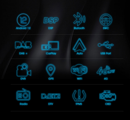 Navigatie auto 2 din, Pachet dedicat Ford Fiesta Fusion Kuga Transit Galaxy, 7 Inch, Android 13 [8]