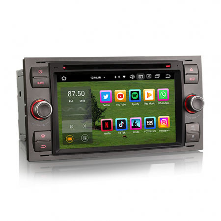 Navigatie auto 2 din, Pachet dedicat Ford Fiesta Fusion Kuga Transit Galaxy, 7 Inch, Android 13 [1]