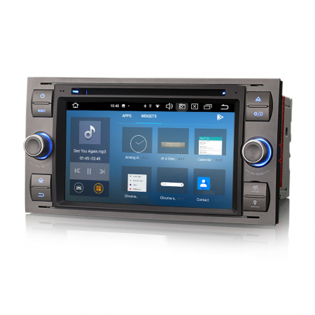 Navigatie auto 2 din, Pachet dedicat Ford Fiesta Fusion Kuga Transit Galaxy, 7 Inch, Android 13 [7]