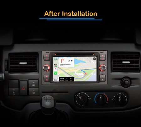 Navigatie auto 2 din, Pachet dedicat Ford Fiesta Fusion Kuga Transit Galaxy, 7 Inch, Android 13 [9]