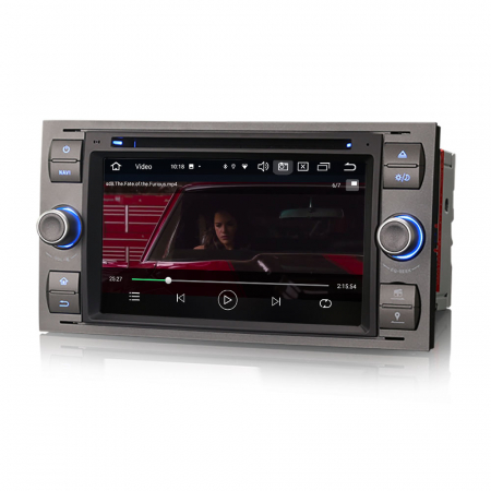 Navigatie auto 2 din, Pachet dedicat Ford Fiesta Fusion Kuga Transit Galaxy, 7 Inch, Android 13 [5]