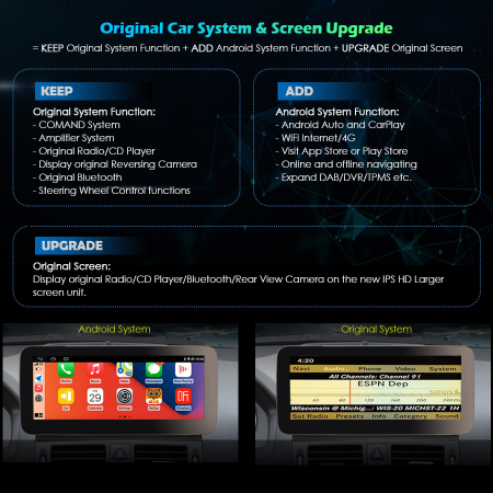 Navigatie auto 2 din, Pachet dedicat Mercedes-Benz C-Class W204 2008-2010, Android 11, 10.25 Inch [11]