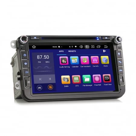 Navigatie auto 2 din, Pachet dedicat VW Golf Passat Polo Bora Seat Peugeot 307, Android 12 [4]