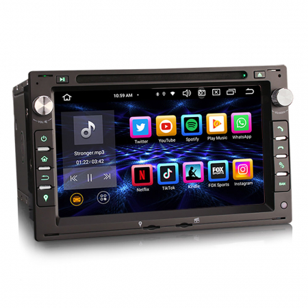Navigatie auto 2 din, Pachet dedicat W Passat B5 MK4 MK5 Golf 4 Polo Bora Jetta T5, Android 13 [1]